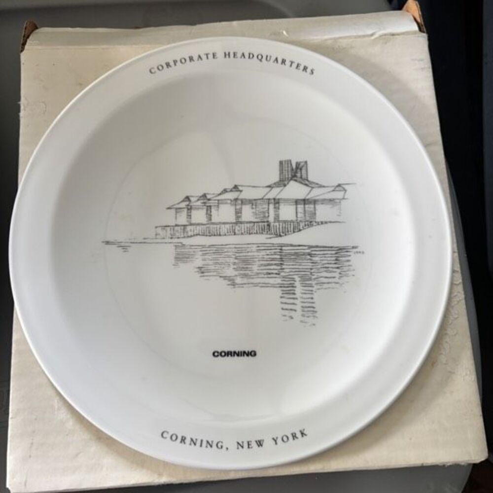 Corning Headquarters Corning New York 10.5” Collectors Plate